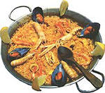 Paella, a traditional dish from Alicante, Spain