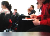 Student at class