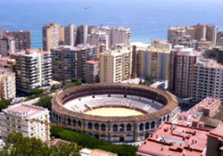 View of 'Plaza de Toros' in Malaga