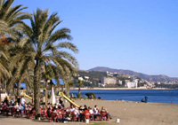 'La Malagueta' beach in Malaga city