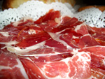Jamon Serrano, typical Spanish ham from Salamanca